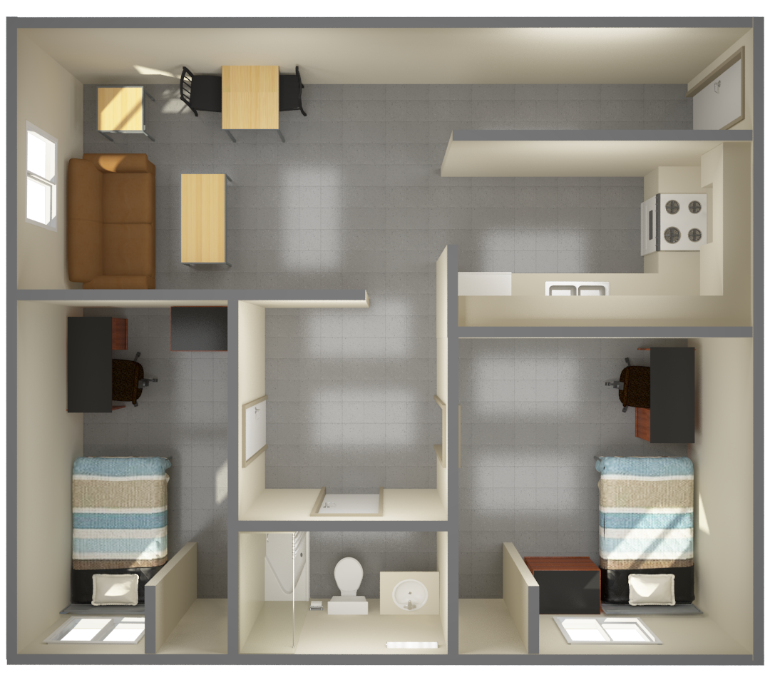 towers 2 bedroom floor plan